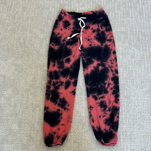 Sundry Pants - Sundry purple and pink tie dye sweatpants joggers